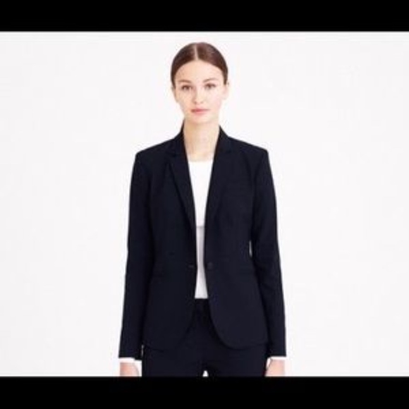 J. Crew Navy 1035 Cotton Blazer - Picture 5 of 5